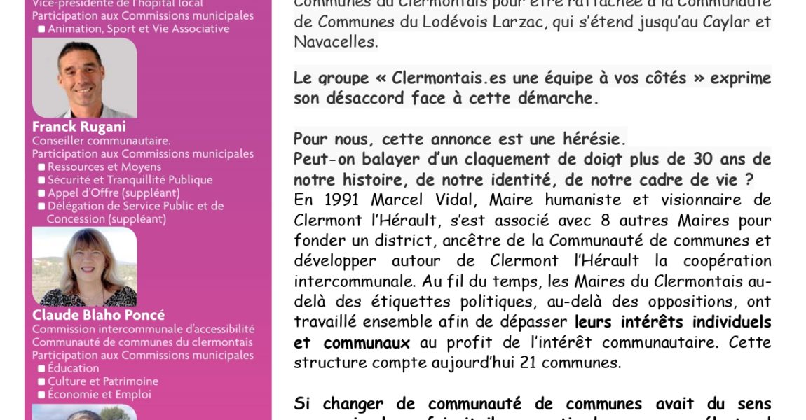 Distribution de lettre d’information aux Clermontais